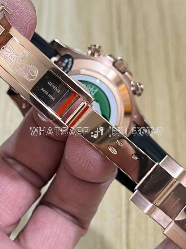 Rolex Daytona 18K Rose Gold Swiss 4130 BT Factory - Image 9