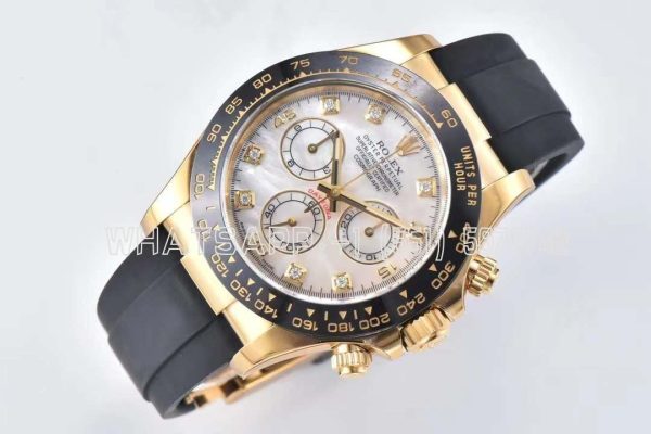 Rolex Daytona 40mm 116518LN White Index Dial & Ceramic Bezel 18K Yellow Gold Swiss 4130 Clean Factory