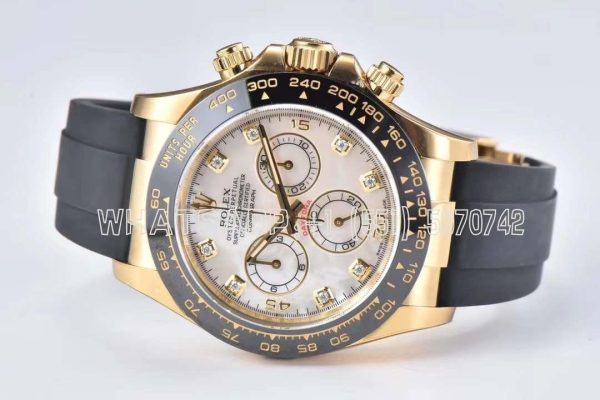 Rolex Daytona 40mm 116518LN White Index Dial & Ceramic Bezel 18K Yellow Gold Swiss 4130 Clean Factory - Image 6