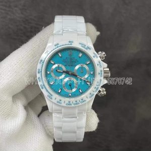 Rolex Daytona AET Remould Abu Dhabi White Ceramic Tiffany Dial Swiss 4130 NOOB Factory