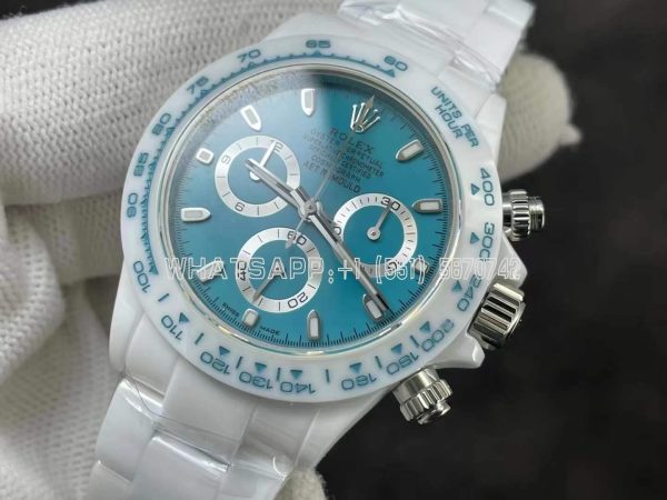 Rolex Daytona AET Remould Abu Dhabi White Ceramic Tiffany Dial Swiss 4130 NOOB Factory