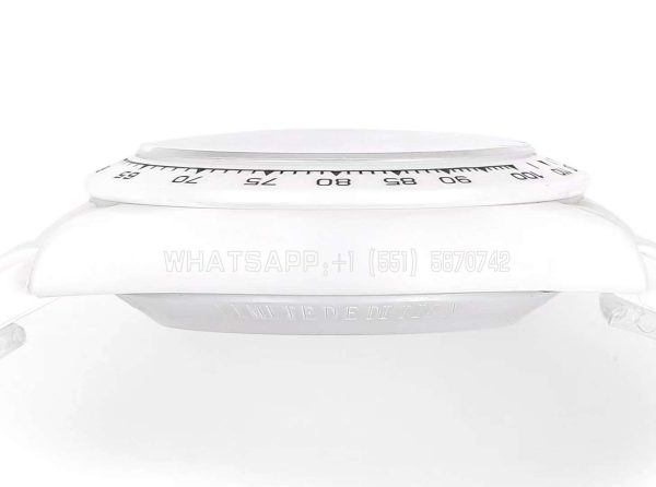 Rolex Daytona AET Remould White Ceramic White Dial White Rubber Strap 4130 - Image 7
