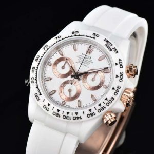 Rolex Daytona AET Remould White Classic White Ceramic Gold Marker 4130