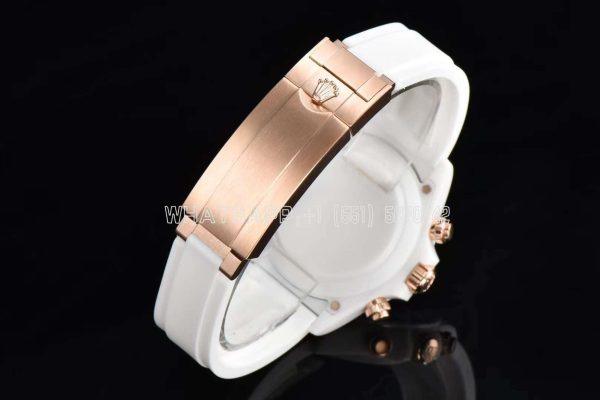 Rolex Daytona AET Remould White Classic White Ceramic Gold Marker 4130 - Image 8