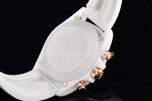 Rolex Daytona AET Remould White Classic White Ceramic Gold Marker 4130 - Image 9