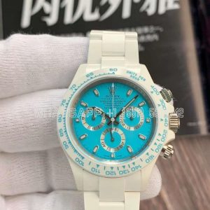 Rolex Daytona AET White Ceramic Case and Bracelet Tiffany Blue Dial Best Edition 4130