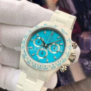 Rolex Daytona AET White Ceramic Case and Bracelet Tiffany Blue Dial Best Edition 4130
