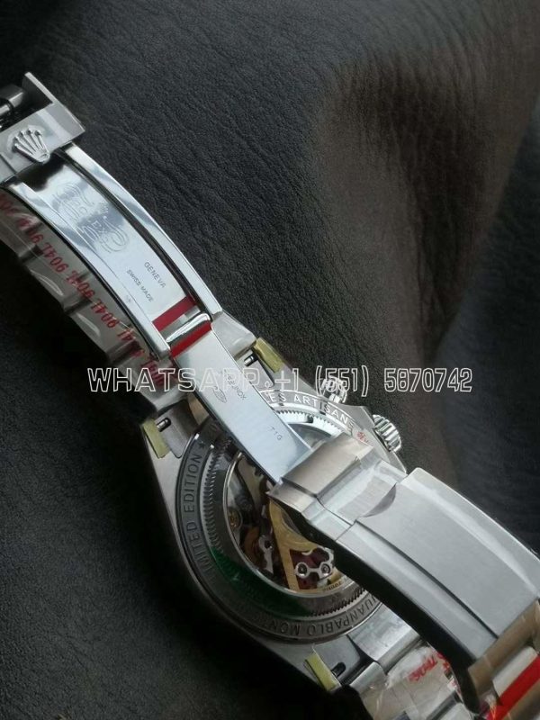 Rolex Daytona Artisans SS Best Edition Skeleton Dial Carbon Bezel on SS Bracelet DD4802 - Image 5