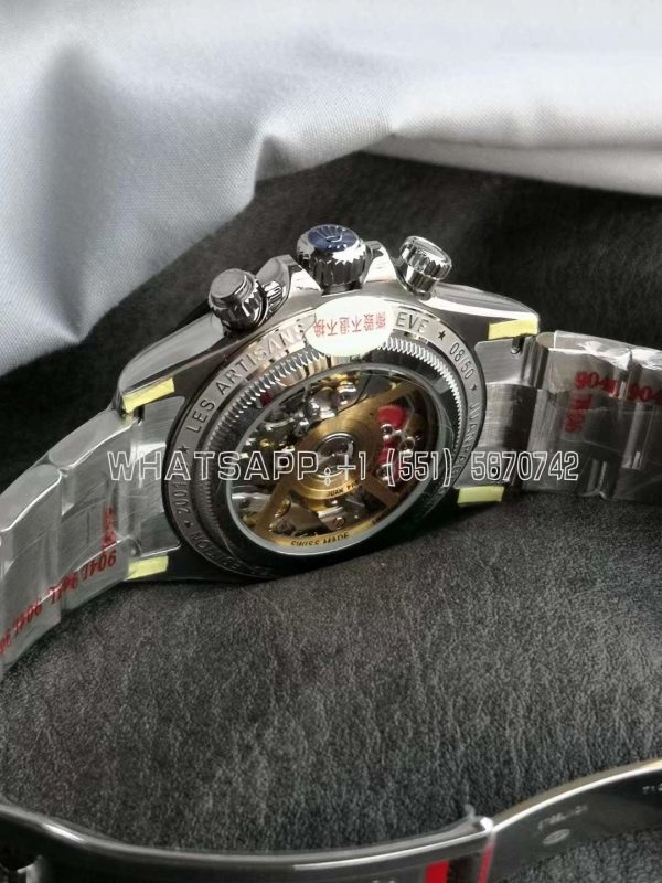 Rolex Daytona Artisans SS Best Edition Skeleton Dial Carbon Bezel on SS Bracelet DD4802 - Image 6