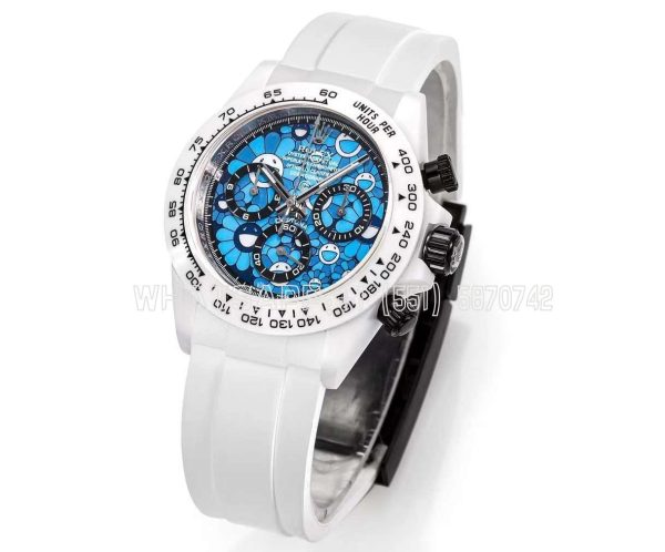 Rolex Daytona DIW Custom Flower Dial in Ceramic 4130