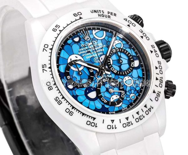 Rolex Daytona DIW Custom Flower Dial in Ceramic 4130