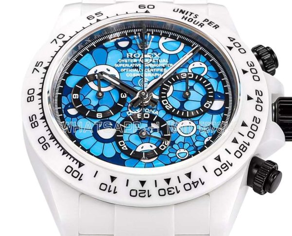 Rolex Daytona DIW Custom Flower Dial in Ceramic 4130