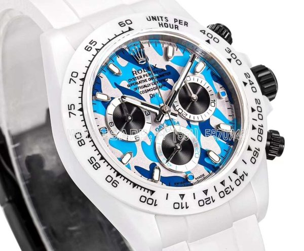 Rolex Daytona DIW Military Blue Dial in Ceramic 4130