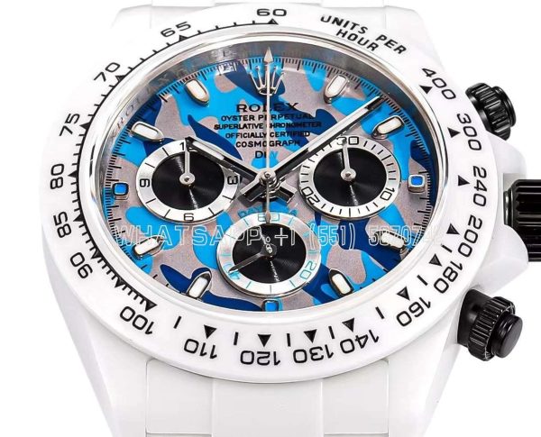 Rolex Daytona DIW Military Blue Dial in Ceramic 4130