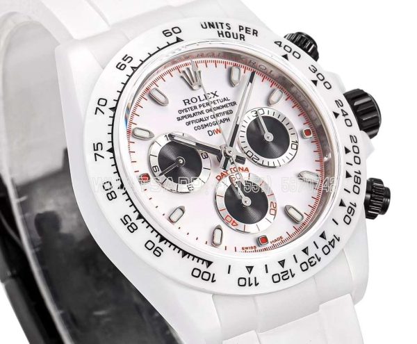 Rolex Daytona DIW Speedster White Dial in Ceramic 4130