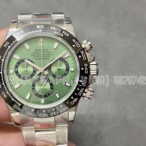 Rolex Daytona Green Dial Black Bezel in Steel Swiss 4130 NOOB Factory