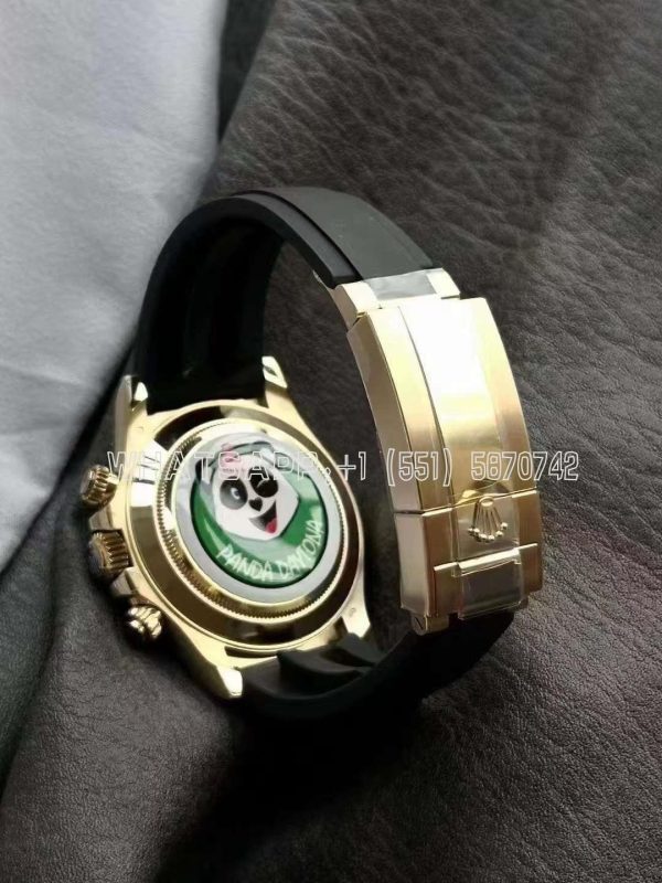 Rolex Daytona Paul Newman 116518 LN Yellow Gold Black Dial Swiss 4130 BT Factory - Image 8