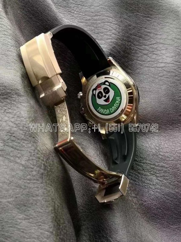 Rolex Daytona Paul Newman 116518 LN Yellow Gold Black Dial Swiss 4130 BT Factory - Image 9