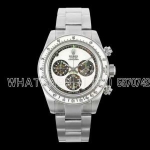 Rolex Daytona SS Best Edition White Skeleton Dial on SS Bracelet SA4130