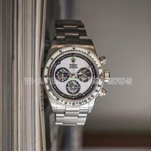 Rolex Daytona SS Best Edition White Skeleton Dial on SS Bracelet SA4130 - Image 3