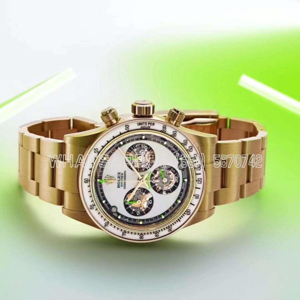 Rolex Daytona YG Best Edition YG/White Dial on YG Bracelet SA4130