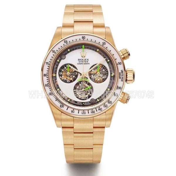 Rolex Daytona YG Best Edition YG/White Dial on YG Bracelet SA4130