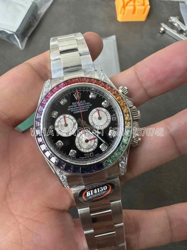 Rolex DDaytona 116599RBOW in White Gold Swiss 4130 BT Factory