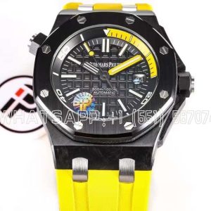 Audemars Piguet Royal Oak Diver Steel Case Yellow Dial Yellow Strap ETA