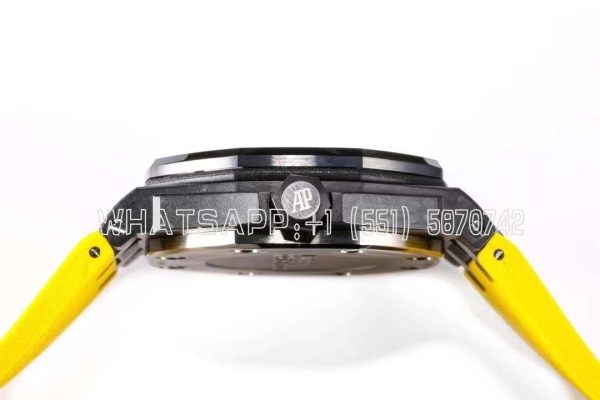Audemars Piguet Royal Oak Diver Steel Case Yellow Dial Yellow Strap ETA - Image 5