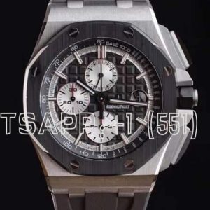 Audemars Piguet Royal Oak Offshore 44mm Black Ceramic Black/White Dial on Black Rubber Strap A3126