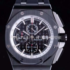 Audemars Piguet Royal Oak Offshore 44mm Black Ceramic SS Gray Dial on Black Rubber Strap A3126