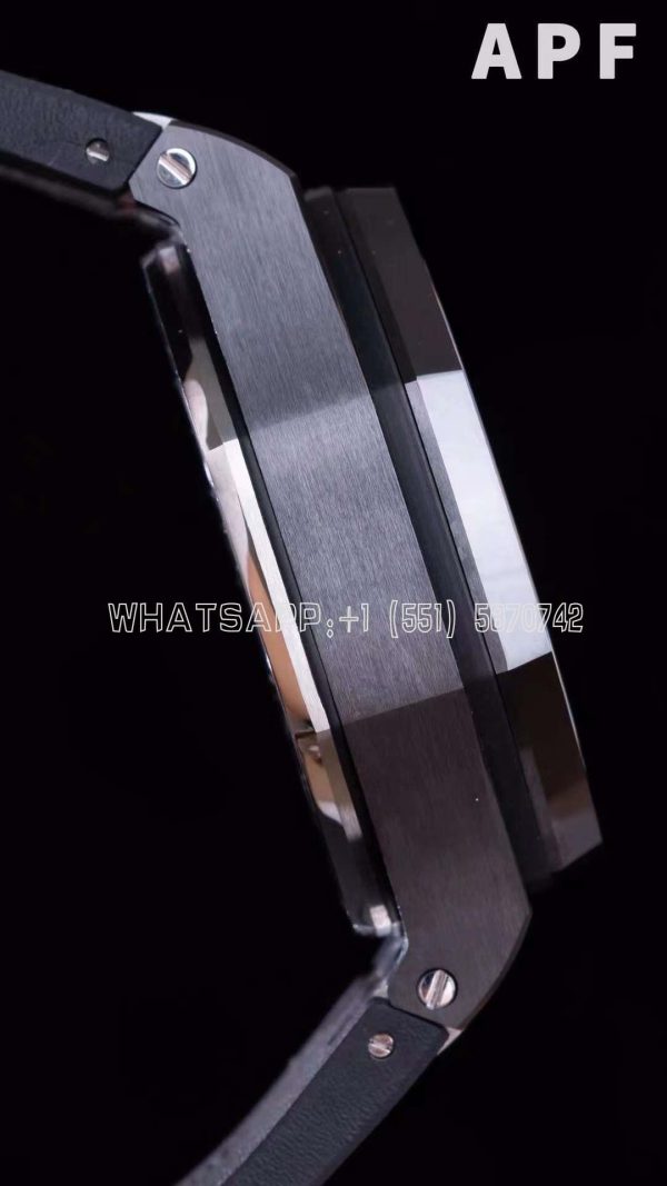 Audemars Piguet Royal Oak Offshore 44mm Black Ceramic SS Gray Dial on Black Rubber Strap A3126 - Image 5