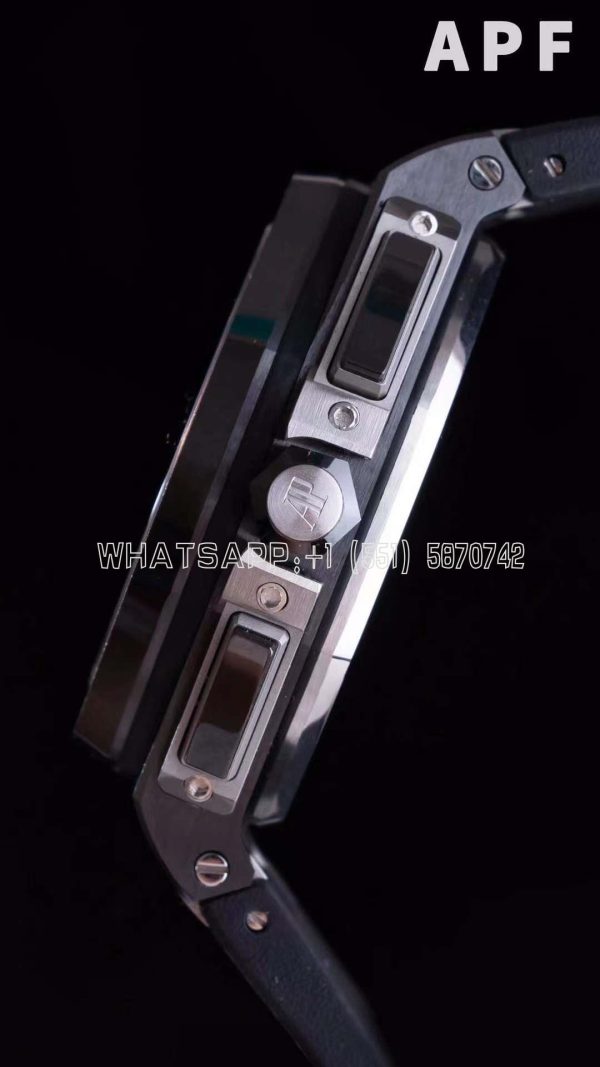 Audemars Piguet Royal Oak Offshore 44mm Black Ceramic SS Gray Dial on Black Rubber Strap A3126 - Image 6