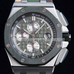 Audemars Piguet Royal Oak Offshore 44mm Green Dial on Green Camou Rubber Strap A3126