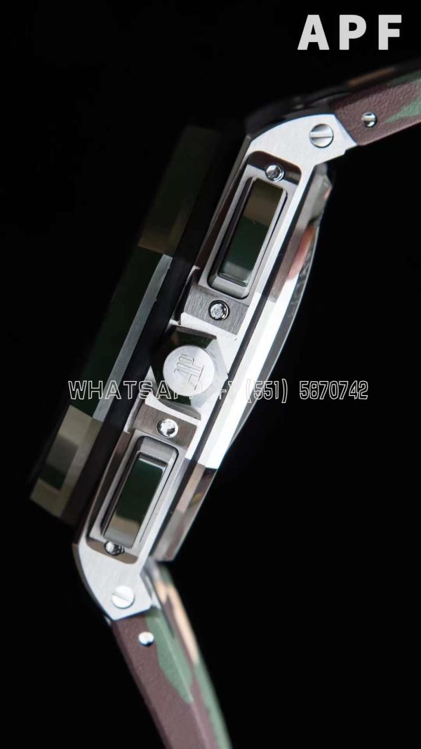 Audemars Piguet Royal Oak Offshore 44mm Green Dial on Green Camou Rubber Strap A3126 - Image 5