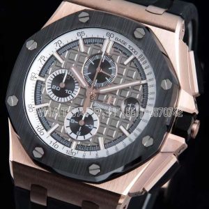 Audemars Piguet Royal Oak Offshore 44mm RG Gray Dial on Black Rubber Strap A3126