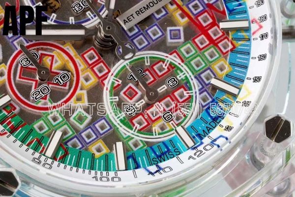 Audemars Piguet Royal Oak Offshore AET Sapphire Chameleon Green rubber strap - Image 5