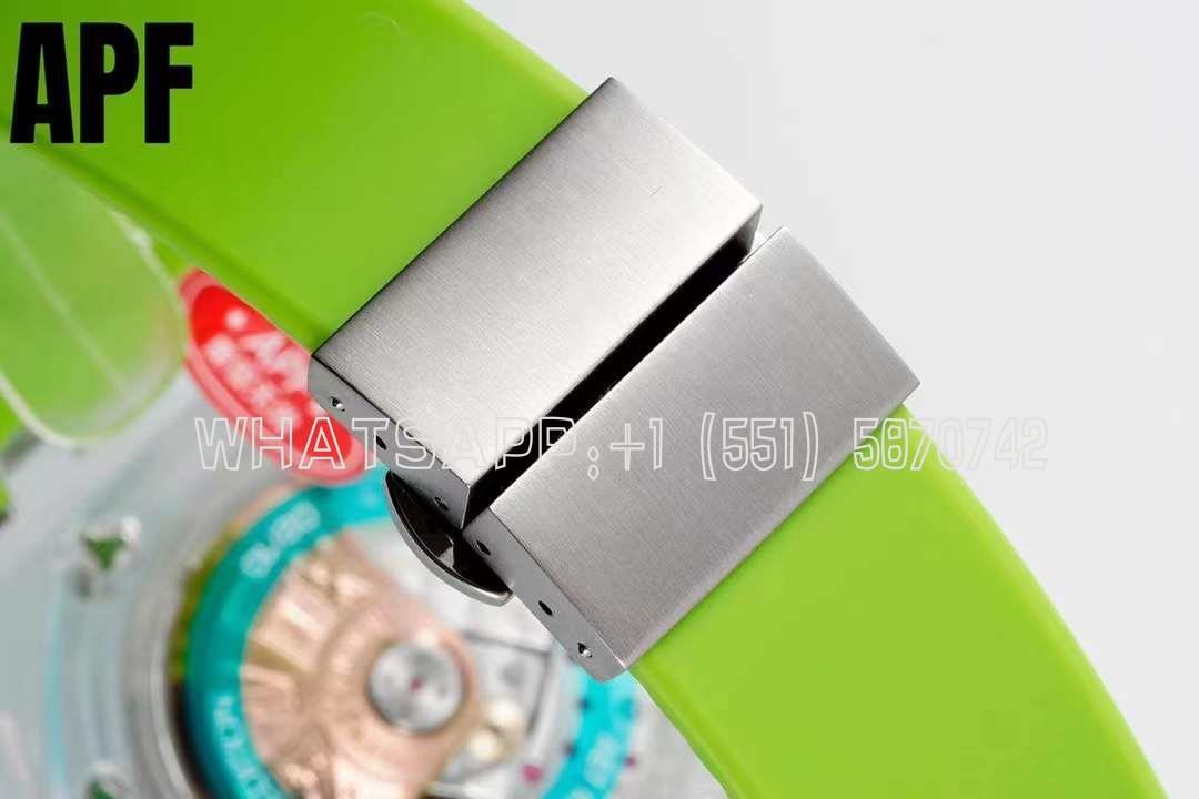 Audemars Piguet Royal Oak Offshore AET Sapphire Chameleon Green rubber strap - Image 6