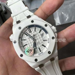 Audemars Piguet Royal Oak Offshore Diver 15707 White Ceramic SA3120