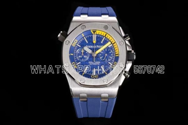 Audemars Piguet Royal Oak Offshore Diver 26703ST.OO.A027CA.01 JF SS Blue Dial Swiss 3124 JJF