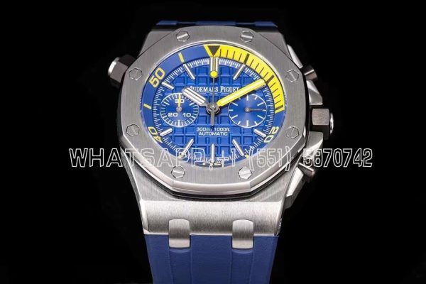 Audemars Piguet Royal Oak Offshore Diver 26703ST.OO.A027CA.01 JF SS Blue Dial Swiss 3124 JJF