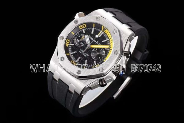 Audemars Piguet Royal Oak Offshore Diver 26703ST.OO SS Black Dial Swiss 3124 JJF