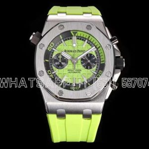 Audemars Piguet Royal Oak Offshore Diver Chrono 26703ST.OO.A038CA.01 SS Green Dial Swiss 3124 JJF