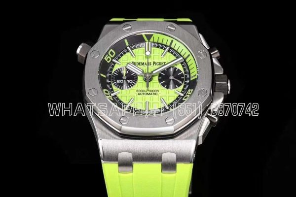 Audemars Piguet Royal Oak Offshore Diver Chrono 26703ST.OO.A038CA.01 SS Green Dial Swiss 3124 JJF