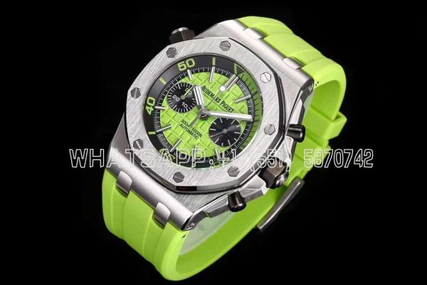 Audemars Piguet Royal Oak Offshore Diver Chrono 26703ST.OO.A038CA.01 SS Green Dial Swiss 3124 JJF