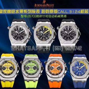 Audemars Piguet Royal Oak Offshore Diver Chrono 26703ST.OO.A038CA.01 SS Green Dial Swiss 3124 JJF