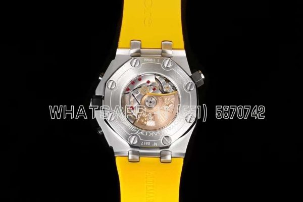 Audemars Piguet Royal Oak Offshore Diver Chrono 26703ST.OO.A051CA.01 SS Yellow Dial Swiss 3124 JJF - Image 6