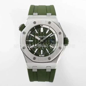 Audemars Piguet Royal Oak Offshore Diver Steel Khaki Dial 15710ST