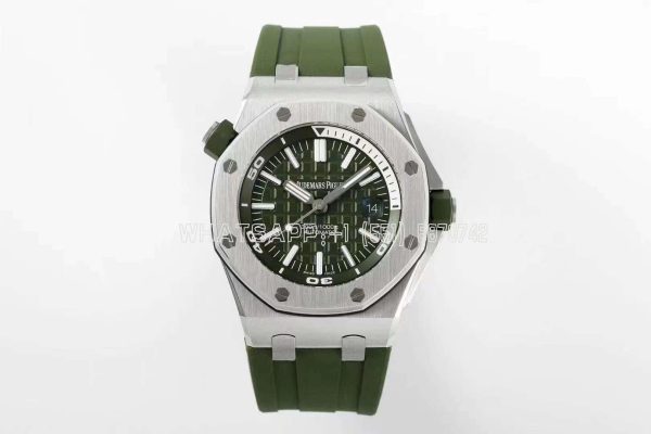 Audemars Piguet Royal Oak Offshore Diver Steel Khaki Dial 15710ST