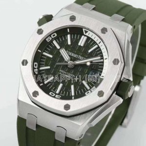 Audemars Piguet Royal Oak Offshore Diver Steel Khaki Dial 15710ST